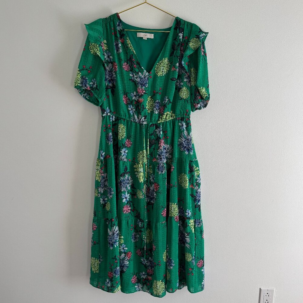 Loft Floral Dress L